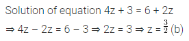 ML Aggarwal Class 8 Solutions for ICSE Maths Chapter 12 Linear Equations and Inequalities in one Variable Objective Type Questions 5