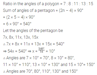 ML Aggarwal Class 8 Solutions for ICSE Maths Chapter 13 Understanding Quadrilaterals Ex 13.1 9