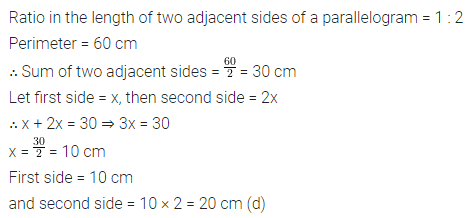 ML Aggarwal Class 8 Solutions for ICSE Maths Chapter 13 Understanding Quadrilaterals Objective Type Questions 19