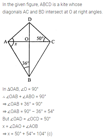 ML Aggarwal Class 8 Solutions for ICSE Maths Chapter 13 Understanding Quadrilaterals Objective Type Questions 30