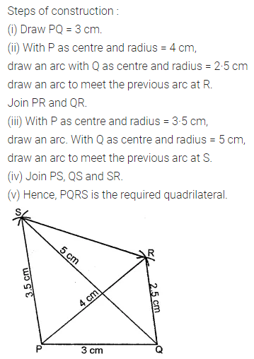 ML Aggarwal Class 8 Solutions for ICSE Maths Chapter 14 Constructions of Quadrilaterals Ex 14.1 3