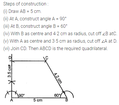 ML Aggarwal Class 8 Solutions for ICSE Maths Chapter 14 Constructions of Quadrilaterals Ex 14.1 7