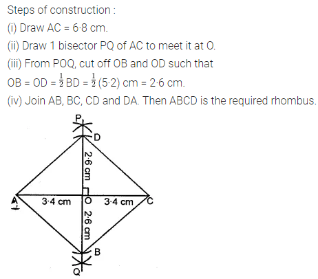 ML Aggarwal Class 8 Solutions for ICSE Maths Chapter 14 Constructions of Quadrilaterals Ex 14.2 11
