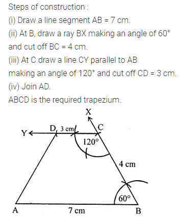 ML Aggarwal Class 8 Solutions for ICSE Maths Chapter 14 Constructions of Quadrilaterals Objective Type Questions 1