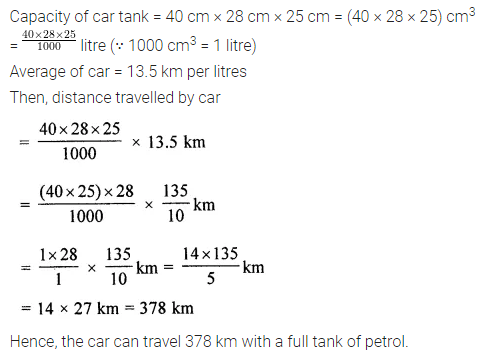 ML Aggarwal Class 8 Solutions for ICSE Maths Chapter 18 Mensuration Check Your Progress 20