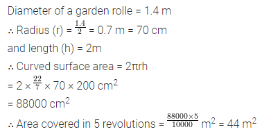 ML Aggarwal Class 8 Solutions for ICSE Maths Chapter 18 Mensuration Check Your Progress 21