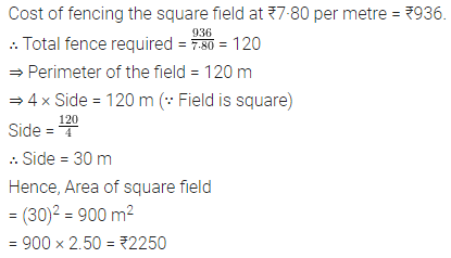 ML Aggarwal Class 8 Solutions for ICSE Maths Chapter 18 Mensuration Check Your Progress 4