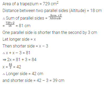 ML Aggarwal Class 8 Solutions for ICSE Maths Chapter 18 Mensuration Check Your Progress 9