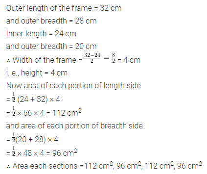 ML Aggarwal Class 8 Solutions for ICSE Maths Chapter 18 Mensuration Ex 18.2 18