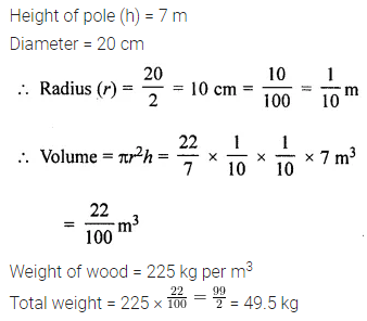 ML Aggarwal Class 8 Solutions for ICSE Maths Chapter 18 Mensuration Ex 18.3 18