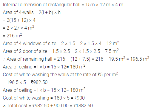 ML Aggarwal Class 8 Solutions for ICSE Maths Chapter 18 Mensuration Ex 18.4 4