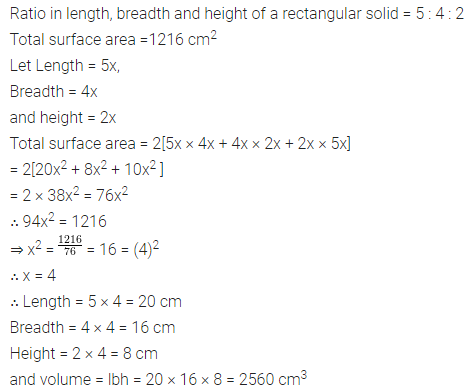 ML Aggarwal Class 8 Solutions for ICSE Maths Chapter 18 Mensuration Ex 18.4 9