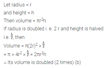 ML Aggarwal Class 8 Solutions for ICSE Maths Chapter 18 Mensuration Objective Type Questions 17