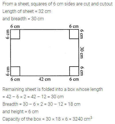 ML Aggarwal Class 8 Solutions for ICSE Maths Chapter 18 Mensuration Objective Type Questions 25