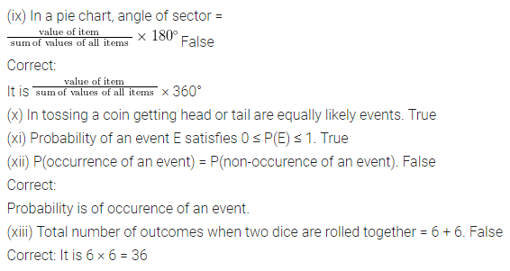 ML Aggarwal Class 8 Solutions for ICSE Maths Chapter 19 Data Handling Objective Type Questions 3