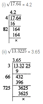 ML Aggarwal Class 8 Solutions for ICSE Maths Chapter 3 Squares and Square Roots Check Your Progress 12