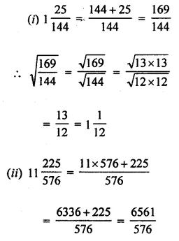 ML Aggarwal Class 8 Solutions for ICSE Maths Chapter 3 Squares and Square Roots Check Your Progress 14