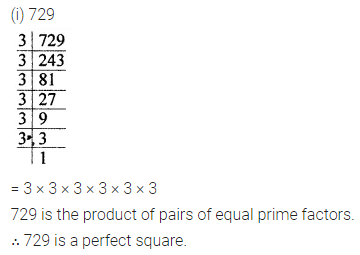 ML Aggarwal Class 8 Solutions for ICSE Maths Chapter 3 Squares and Square Roots Ex 3.1 1