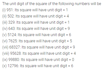 ML Aggarwal Class 8 Solutions for ICSE Maths Chapter 3 Squares and Square Roots Ex 3.2 2