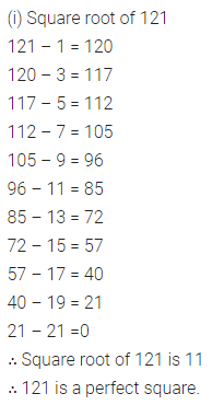 ML Aggarwal Class 8 Solutions for ICSE Maths Chapter 3 Squares and Square Roots Ex 3.3 1