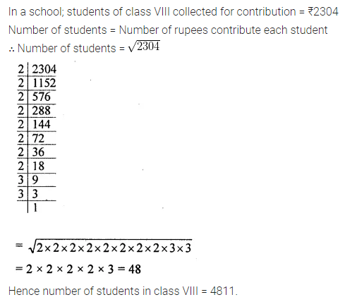 ML Aggarwal Class 8 Solutions for ICSE Maths Chapter 3 Squares and Square Roots Ex 3.3 26