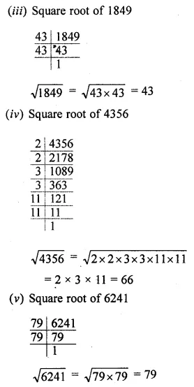 ML Aggarwal Class 8 Solutions for ICSE Maths Chapter 3 Squares and Square Roots Ex 3.3 5