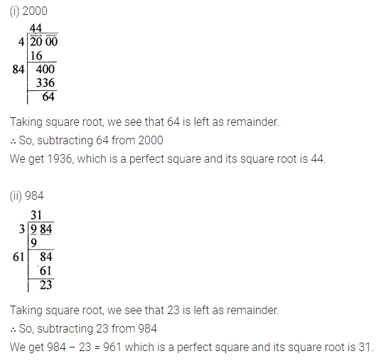 ML Aggarwal Class 8 Solutions for ICSE Maths Chapter 3 Squares and Square Roots Ex 3.4 12