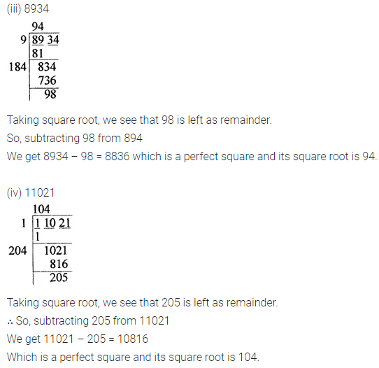ML Aggarwal Class 8 Solutions for ICSE Maths Chapter 3 Squares and Square Roots Ex 3.4 13