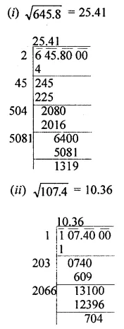 ML Aggarwal Class 8 Solutions for ICSE Maths Chapter 3 Squares and Square Roots Ex 3.4 6