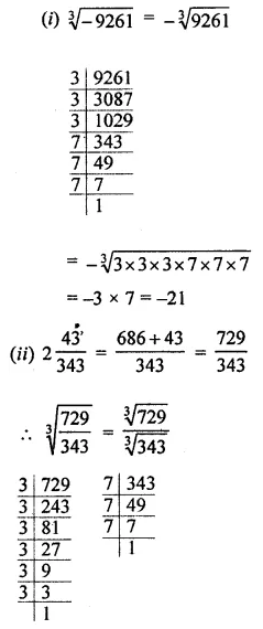 ML Aggarwal Class 8 Solutions for ICSE Maths Chapter 4 Cubes and Cube Roots Check Your Progress 6