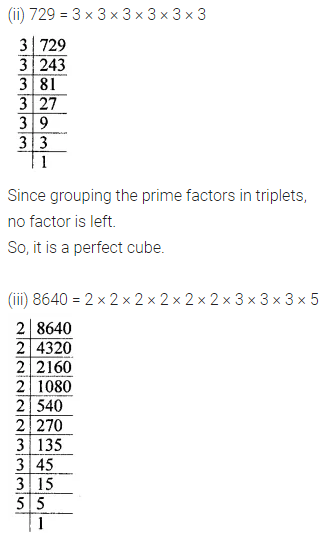 ML Aggarwal Class 8 Solutions for ICSE Maths Chapter 4 Cubes and Cube Roots Ex 4.1 2