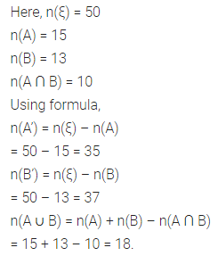 ML Aggarwal Class 8 Solutions for ICSE Maths Chapter 6 Operation on Sets Venn Diagrams Check Your Progress 10