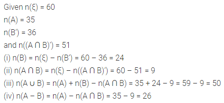 ML Aggarwal Class 8 Solutions for ICSE Maths Chapter 6 Operation on Sets Venn Diagrams Check Your Progress 11