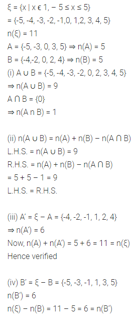 ML Aggarwal Class 8 Solutions for ICSE Maths Chapter 6 Operation on Sets Venn Diagrams Check Your Progress 2