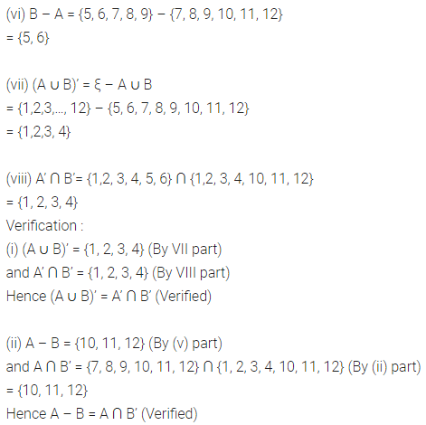 ML Aggarwal Class 8 Solutions for ICSE Maths Chapter 6 Operation on Sets Venn Diagrams Check Your Progress 7