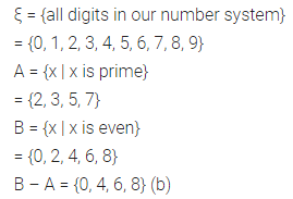 ML Aggarwal Class 8 Solutions for ICSE Maths Chapter 6 Operation on sets Venn Diagrams Objective Type Questions 10