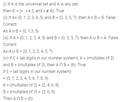 ML Aggarwal Class 8 Solutions for ICSE Maths Chapter 6 Operation on sets Venn Diagrams Objective Type Questions 2