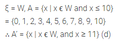 ML Aggarwal Class 8 Solutions for ICSE Maths Chapter 6 Operation on sets Venn Diagrams Objective Type Questions 8