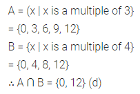 ML Aggarwal Class 8 Solutions for ICSE Maths Chapter 6 Operation on sets Venn Diagrams Objective Type Questions 9