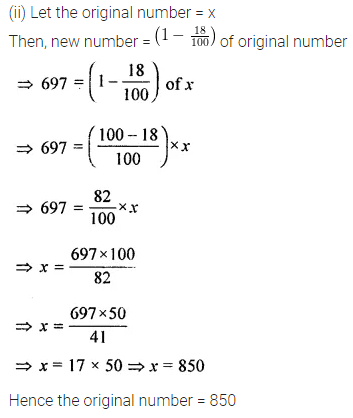 ML Aggarwal Class 8 Solutions for ICSE Maths Chapter 7 Percentage Ex 7.1 19