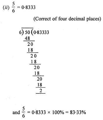 ML Aggarwal Class 8 Solutions for ICSE Maths Chapter 7 Percentage Ex 7.1 8