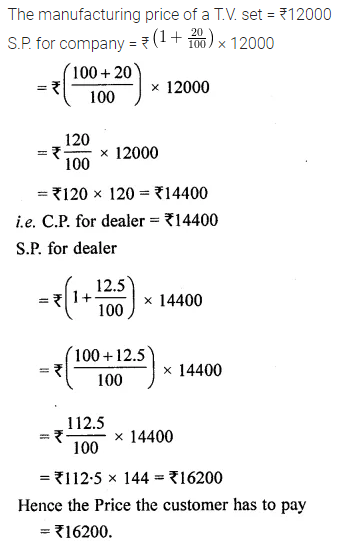 ML Aggarwal Class 8 Solutions for ICSE Maths Chapter 7 Percentage Ex 7.2 23