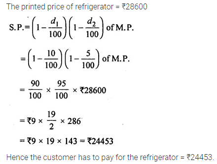 ML Aggarwal Class 8 Solutions for ICSE Maths Chapter 7 Percentage Ex 7.3 17