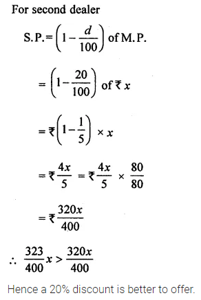 ML Aggarwal Class 8 Solutions for ICSE Maths Chapter 7 Percentage Ex 7.3 19