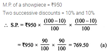 ML Aggarwal Class 8 Solutions for ICSE Maths Chapter 7 Percentage Objective Type Questions 18