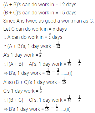 ML Aggarwal Class 8 Solutions for ICSE Maths Chapter 9 Direct and Inverse Variation Check Your Progress 17