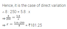ML Aggarwal Class 8 Solutions for ICSE Maths Chapter 9 Direct and Inverse Variation Ex 9.1 11