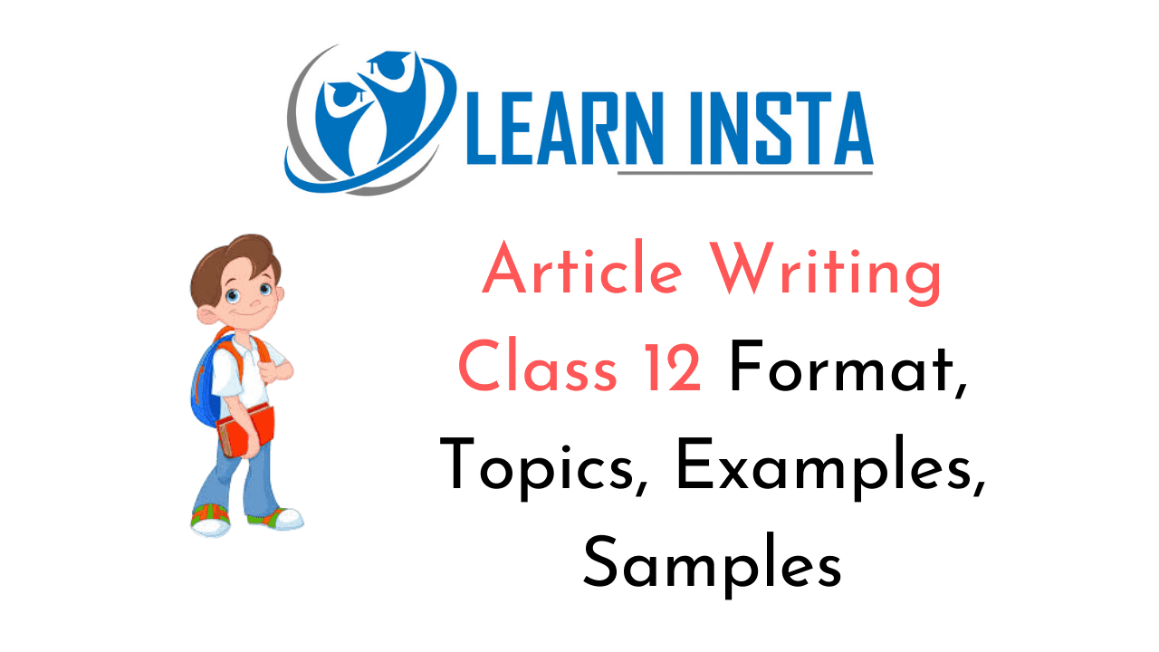 Article Writing Class 12