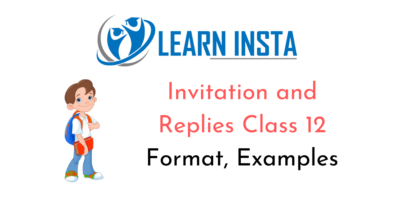 Invitation and Replies Class 12