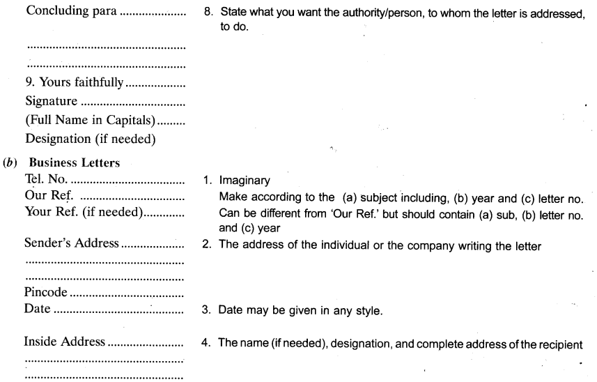 Letter Writing Class 11 Format, Topics, Sample 2